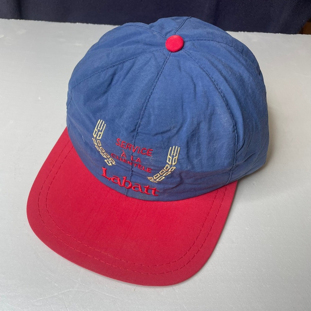 Labatt Blue Red Blue Baseball Cap‎ Pierre Normandin Embroidered Logo Adjustable